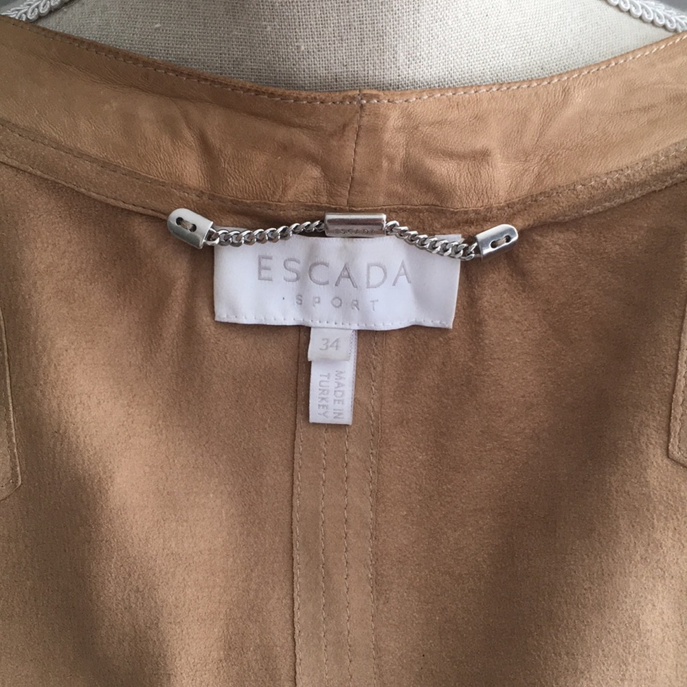 Escada Designer Leather Jacket - image 7